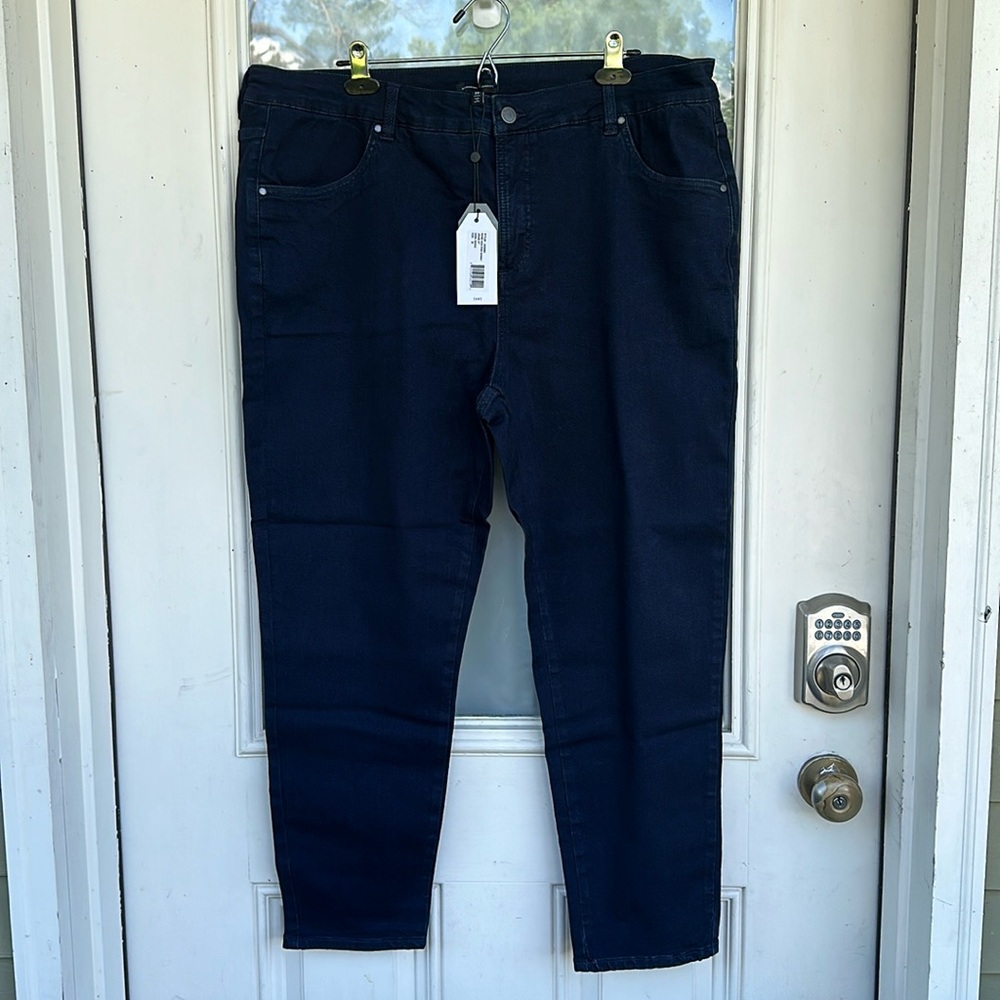 NWT/New Universal Standard Seine Dark Indigo Skinny Jeans (Size 20)